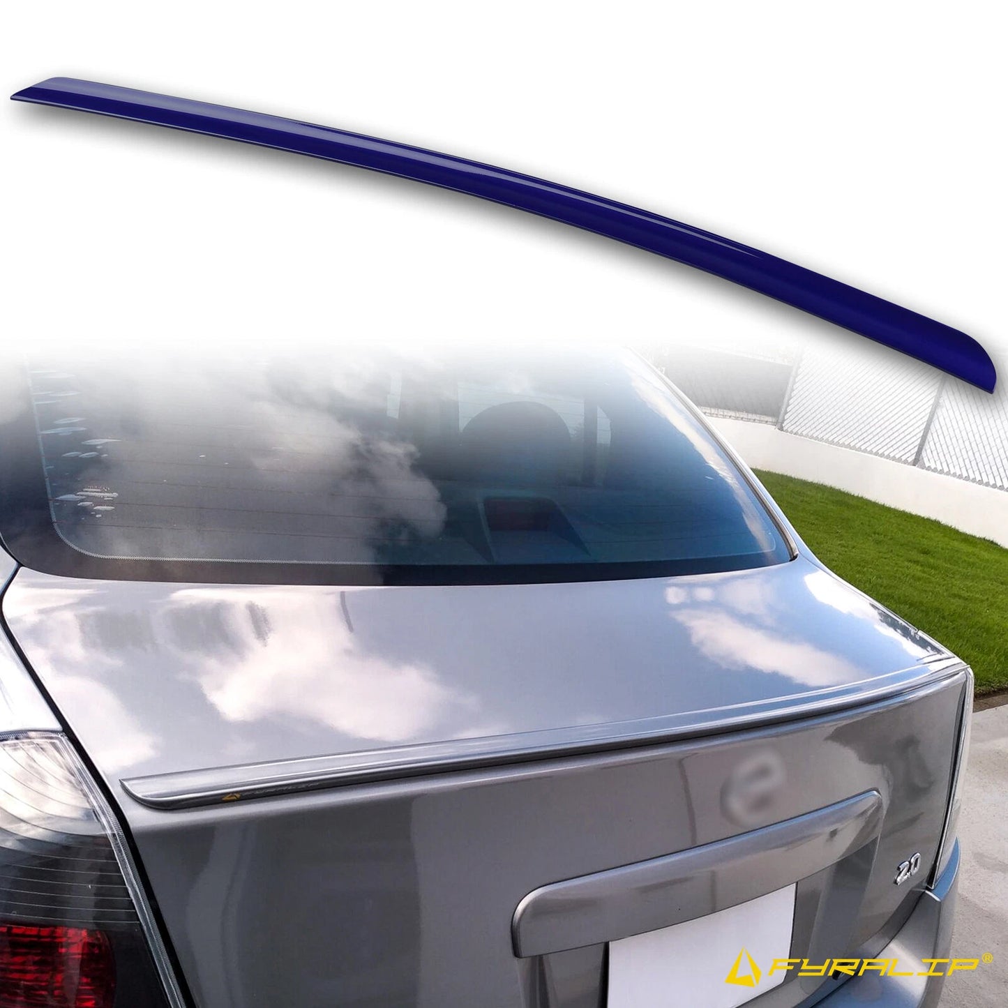 B23 Blue Boot Lip Spoiler for Nissan Sentra B16 Sedan (2007-2012)