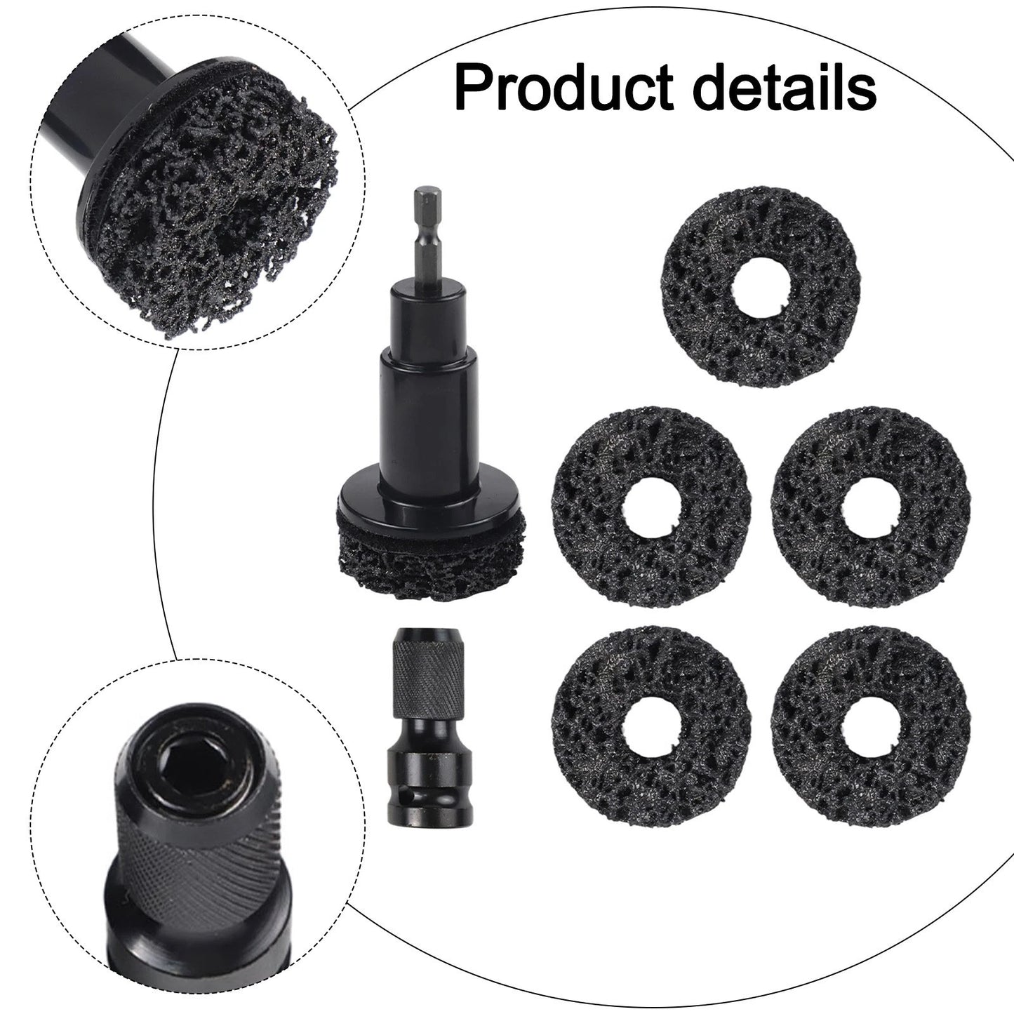 8PCS / Automotive Rust Removal Tools for Hub Shafts and Brake Disc Cleaning