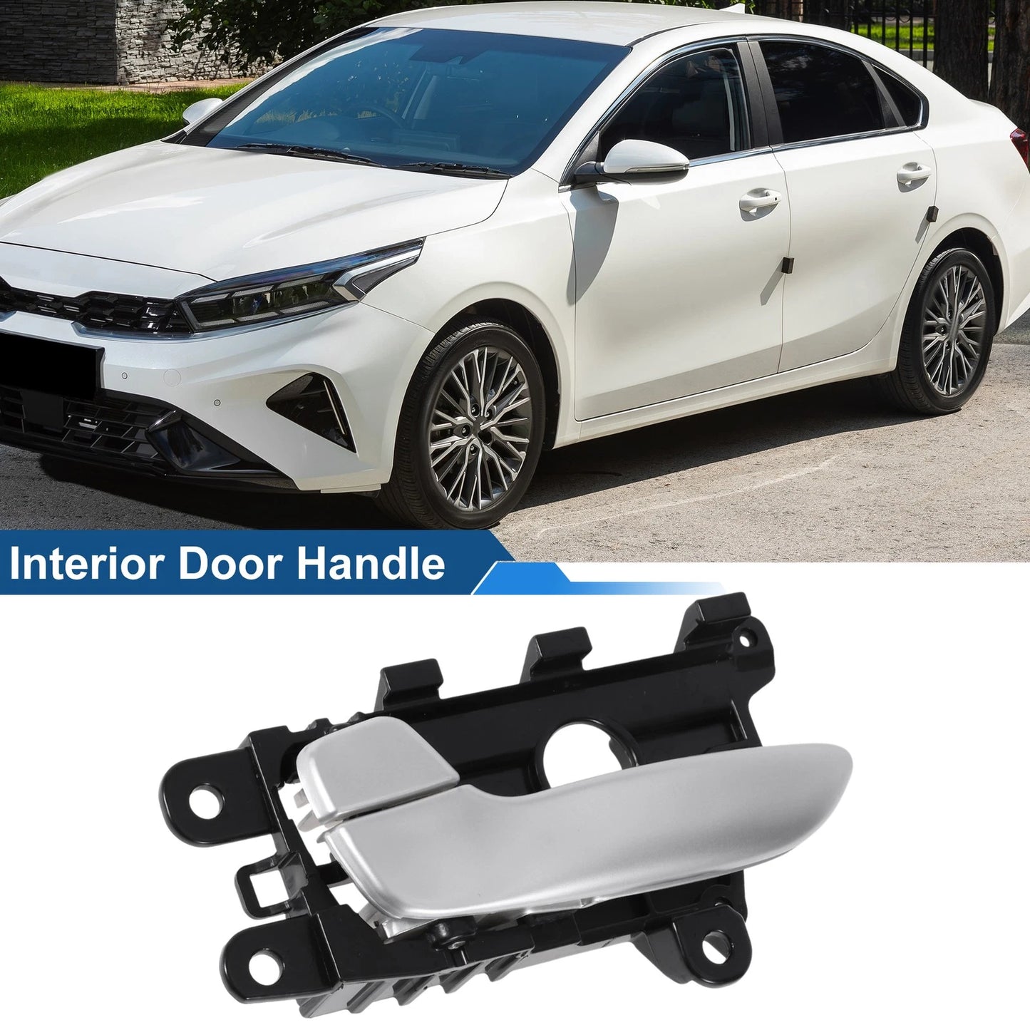 Front Passenger Side Door Handle for Kia K3 (2014-2017) Black Chrome