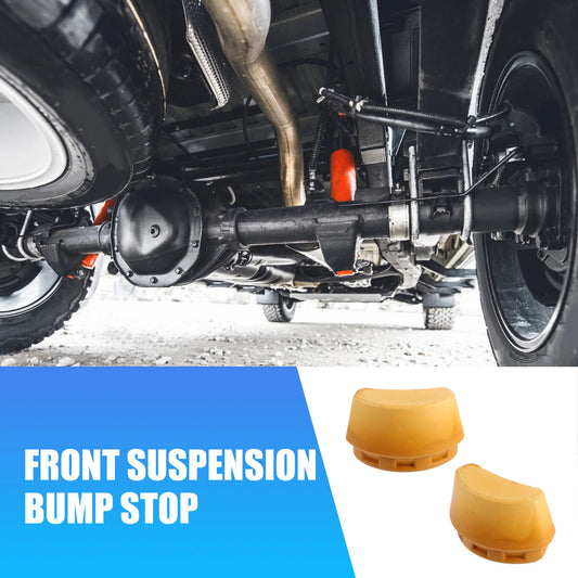 2 x Front Suspension Bump Stops for Jeep Liberty KJ (2002-2007) Rubber Orange