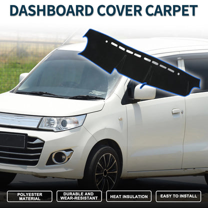 Dashboard Cover Mat for Suzuki Jimny JB64 JB74 2018-2024 Black Blue 1 Set