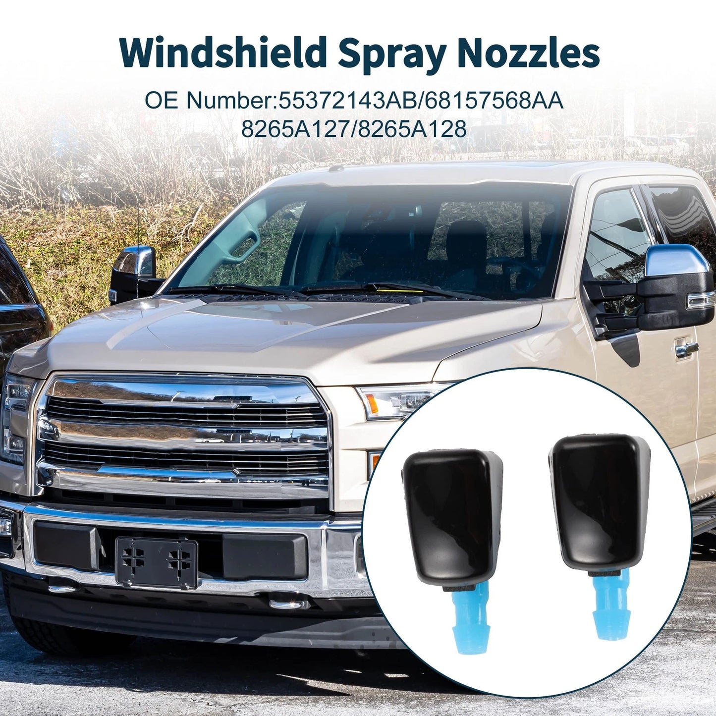 Windshield Washer Nozzle & Fluid Hose for Jeep Grand