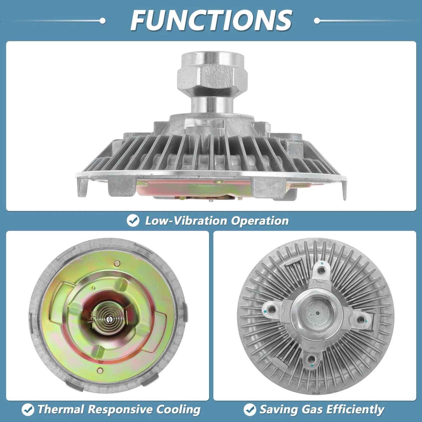 Cooling Fan Clutch for Dodge Ram 1500 2500 (2009-2010)