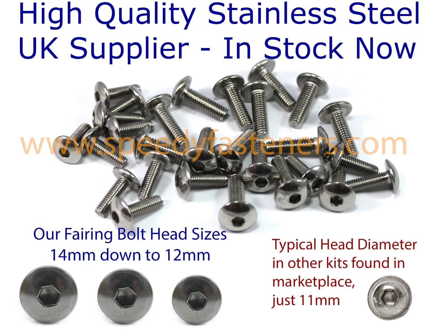 Bolts / Fairing Bolts & Screen Bolts for Yamaha R6 (2008–2016)