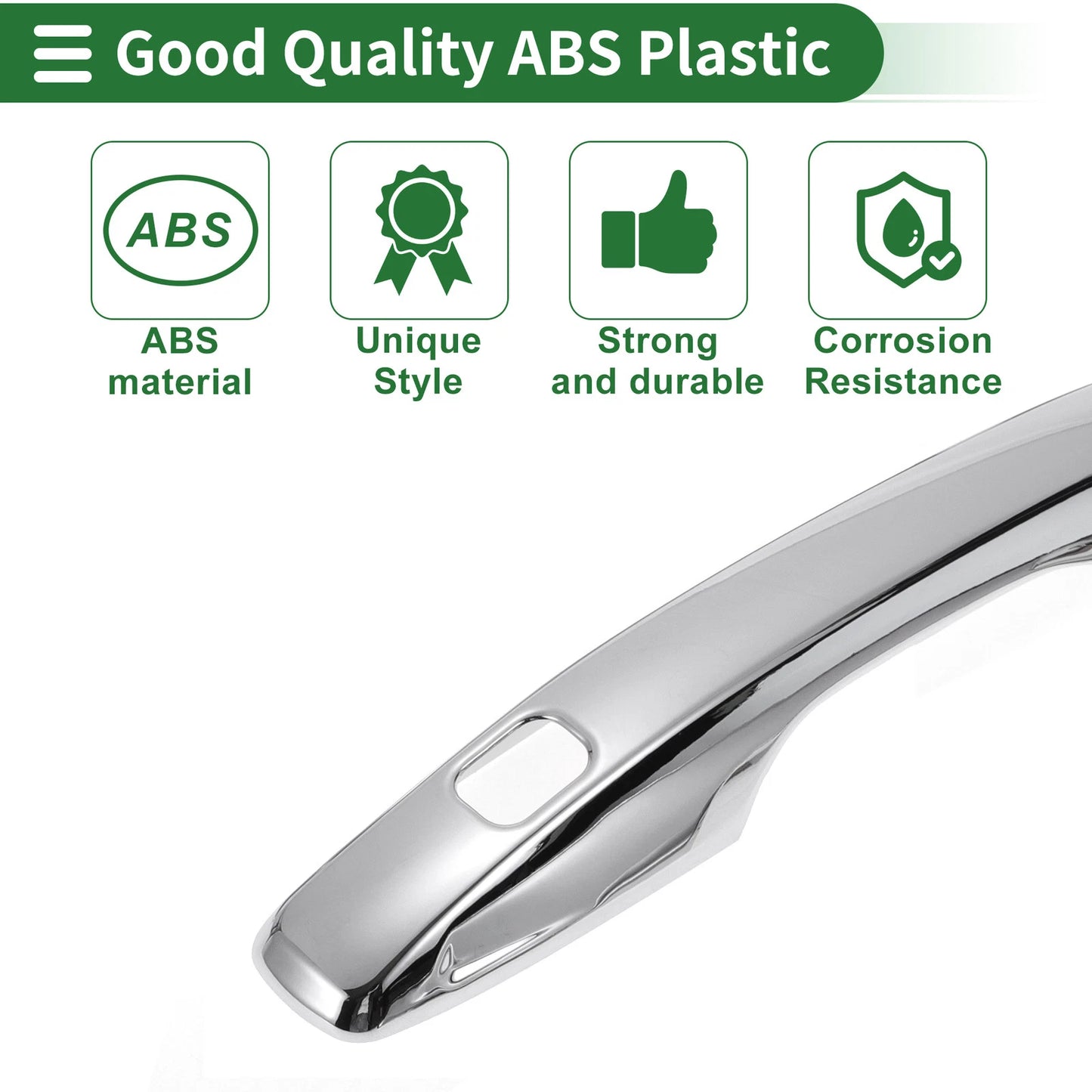Silver Tone Door Handle Cover Trim for Volvo XC60 (2018)
