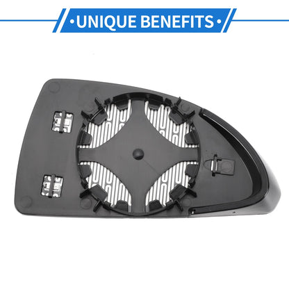 Heated Left Driver Side Mirror Glass Replacement for Chevy Impala (2006-2013)