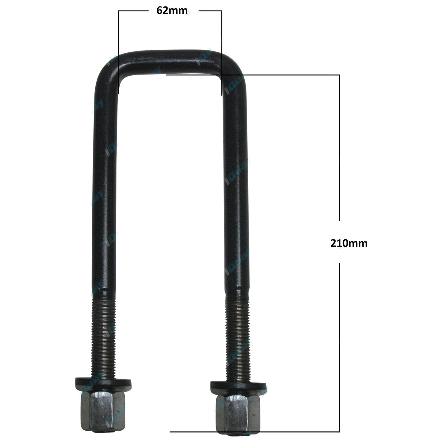 4 x Extended Rear U-Bolts for Toyota Hilux KUN26 4X4 Ute (2005-2014)