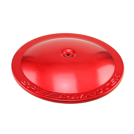 14" Round Aluminum Air Cleaner Top for Car - Red