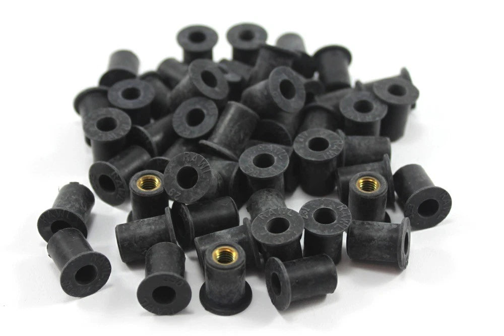 25 x Packung Frontscheibe Verkleidung Gummi Muttern for Kawasaki Ninja ZX Quad