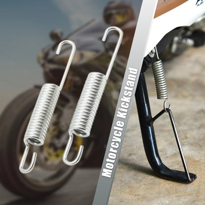 12.5cm Silver Tone Motorcycle Foot Kickstand Spring for Suzuki