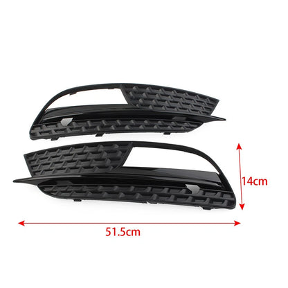 ABS Front Bumper Fog Light Grille Covers for Audi A5 (2012-2016)