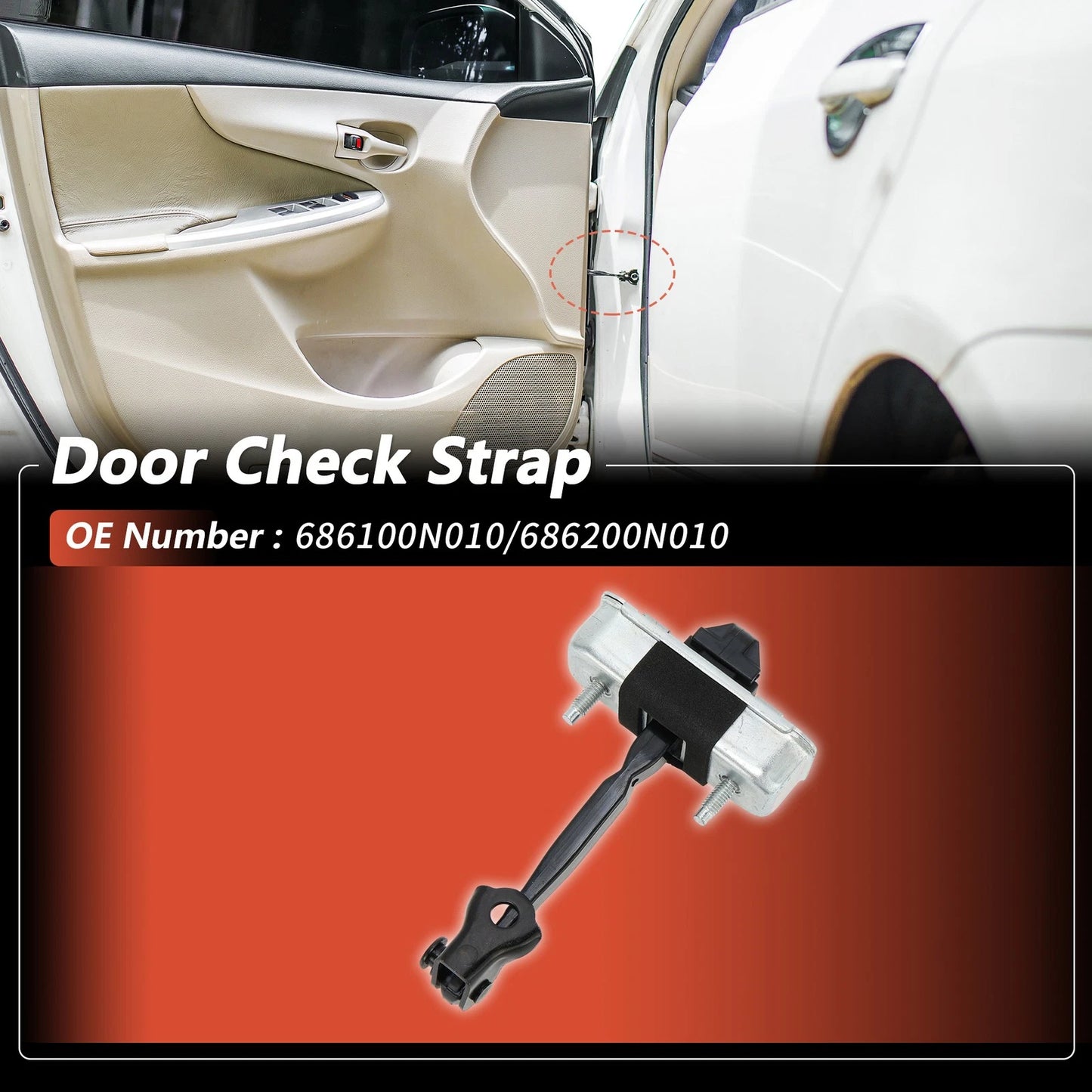 Door Check Strap / 1Pc for Toyota Crown (2005–2009)