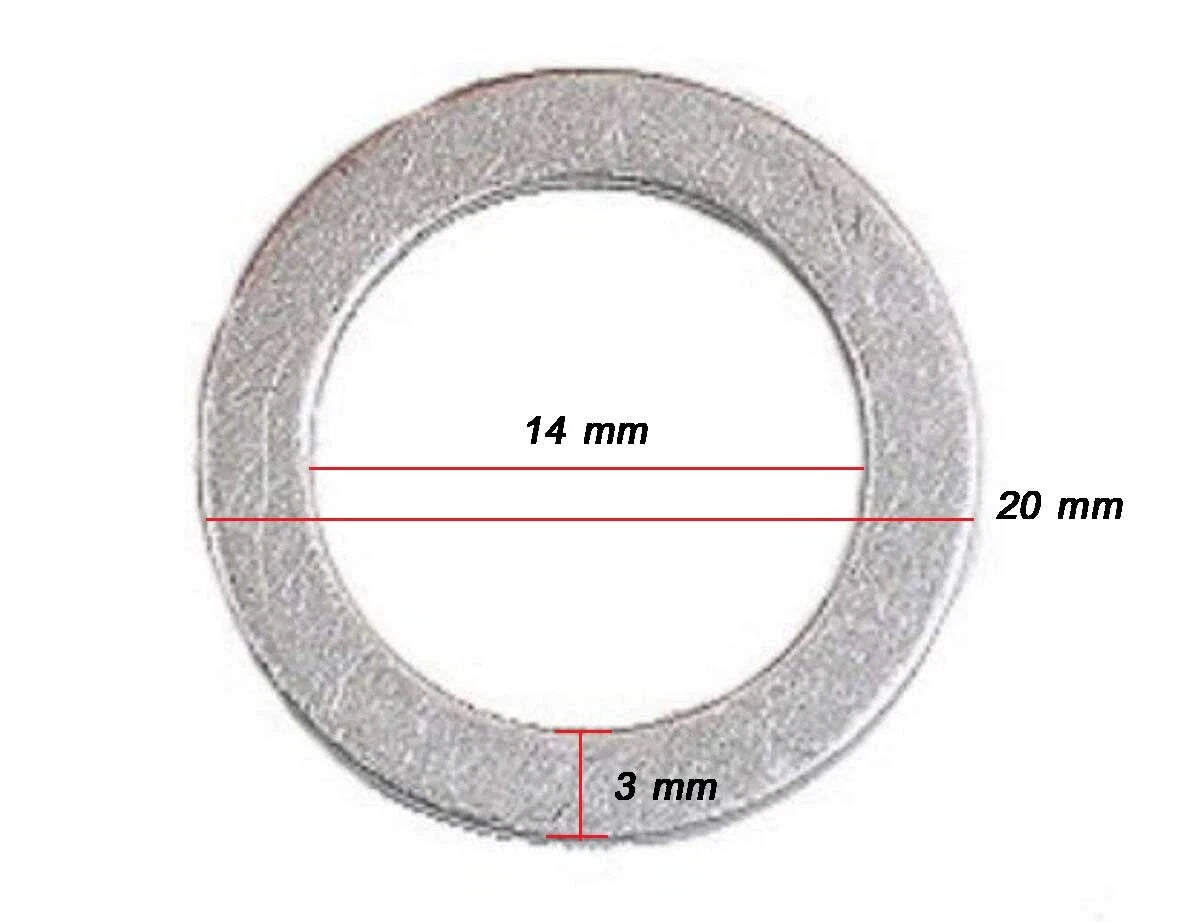 5 x Drain Plug Washers for Mazda 2, 3, 6, CX-3, CX-9, CX-30, MX-5 (2003-2023)