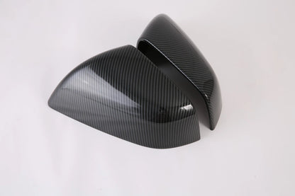 Carbon Fiber Rearview Mirror Lamp Cover Trim for Tesla Model X (2017-2023) 2 x