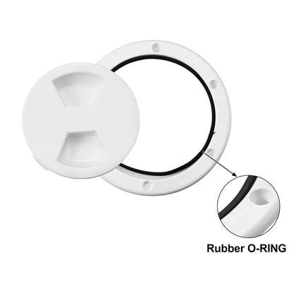 4" Round Deck Plate Hatch for Boat Yacht White