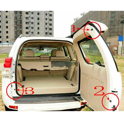 3 x Trunk Tailgate Cushioning Pads for Toyota Prado 150 (2010-2021)