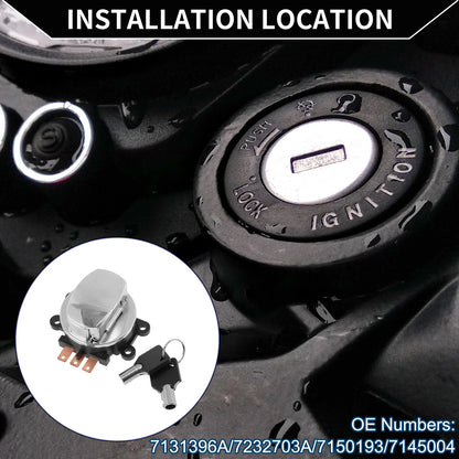 Ignition Key Switch for Harley Davidson FLHP ROAD KING POLICE (2007–2013)