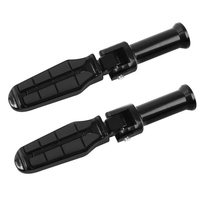 Black Rear Passenger Foot Pegs for Harley Softail Standard Low Rider (2018-2025)