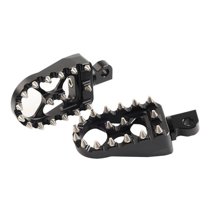 CNC Wide Fat Foot Pegs for Harley Dyna Sportster Fatboy (2000-2023)
