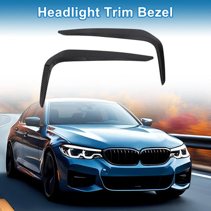Car Front Left Right Headlight Trim Bezel for BMW 5 Series (2018-2022)