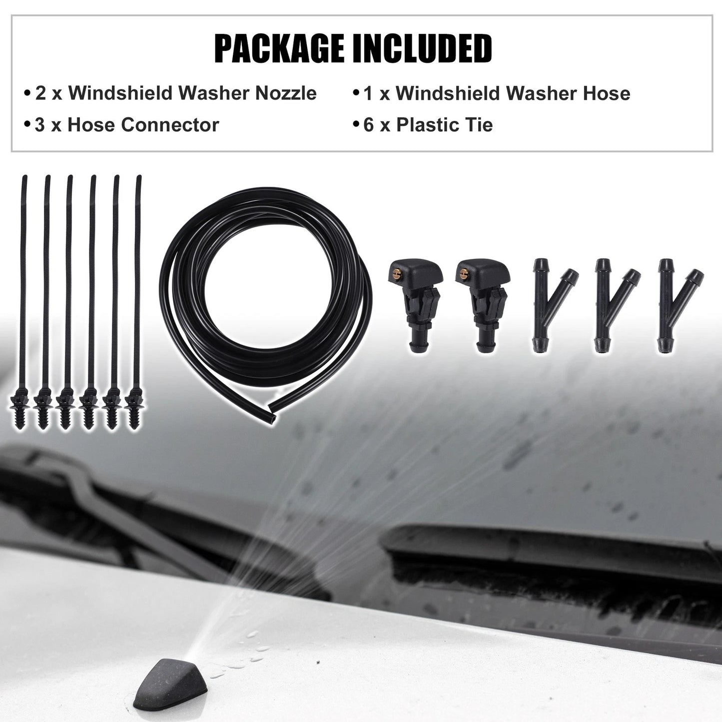 Windshield Washer Nozzle Set for Ford Crown Victoria (2010-2011)