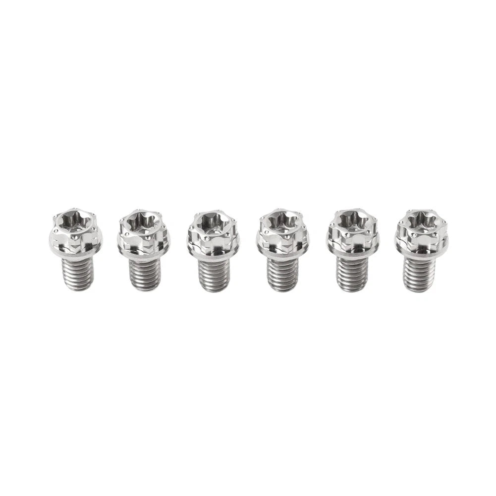 6 x Titanium Bolts Torx Head Flange Screws M10x35mm for Motorcycle Bike