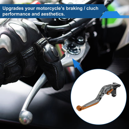 Titanium Orange Adjustable Short/Long Brake Clutch Lever for Kawasaki ZX7R/ZX7RR