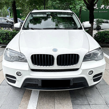 Headlight Eyelid Trim for BMW X5 E70 (2008-2013) - 1 Pair Carbon Look
