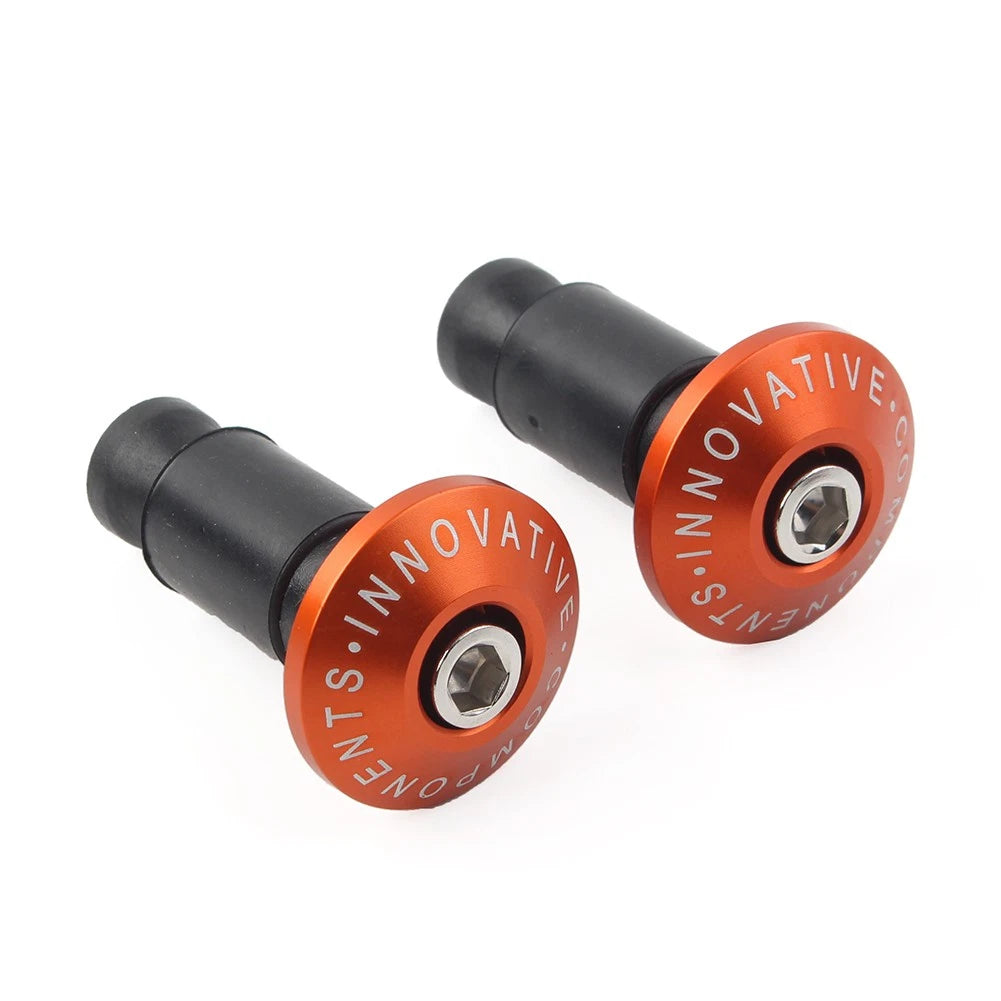 Handle Bar End Weights 7/8" for Dirt Bike Motor - Orange