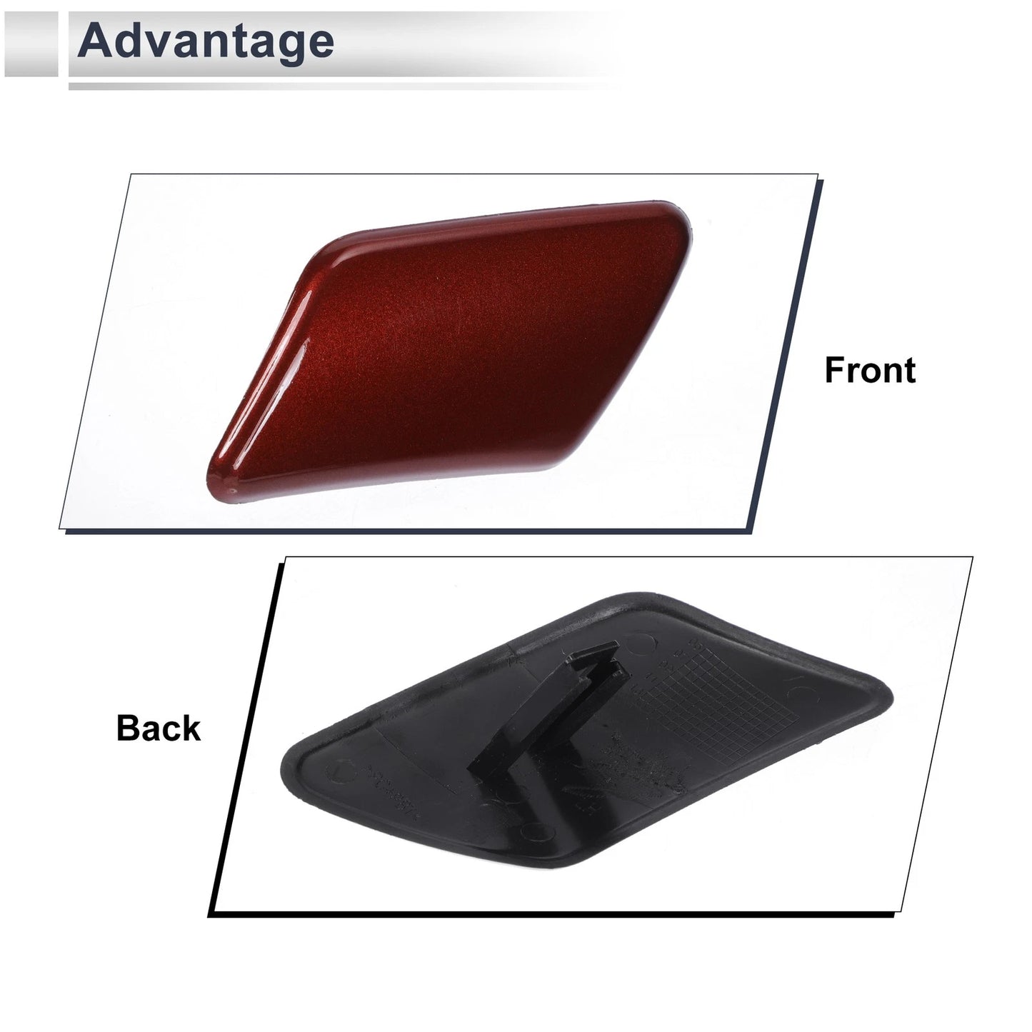 Front Left Bumper Headlight Washer Nozzle Cover for Volvo C30 (2007-2013)