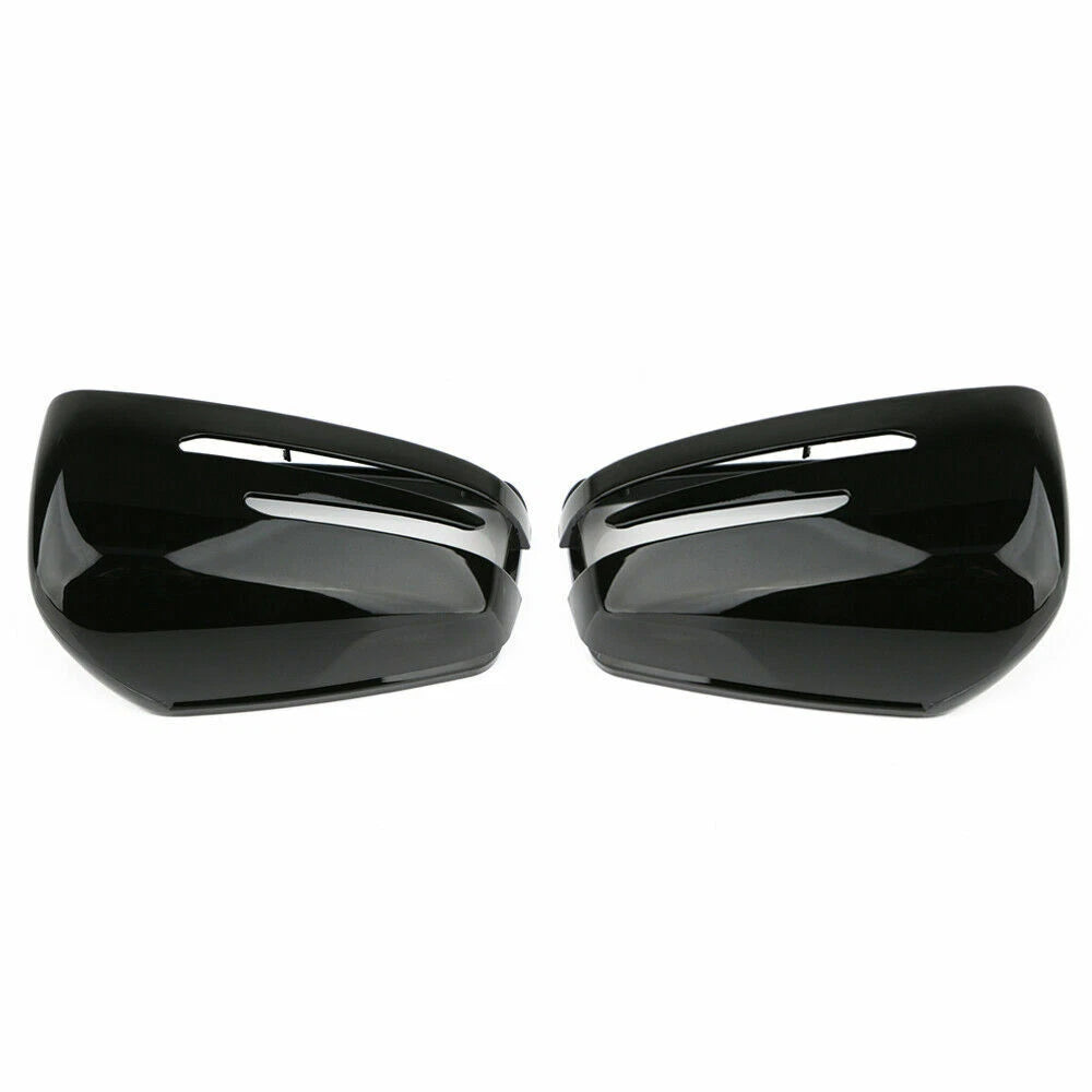 Gloss Black Wing Mirror Covers for Mercedes-Benz W204 W246 W212 W221 (2007-2019)