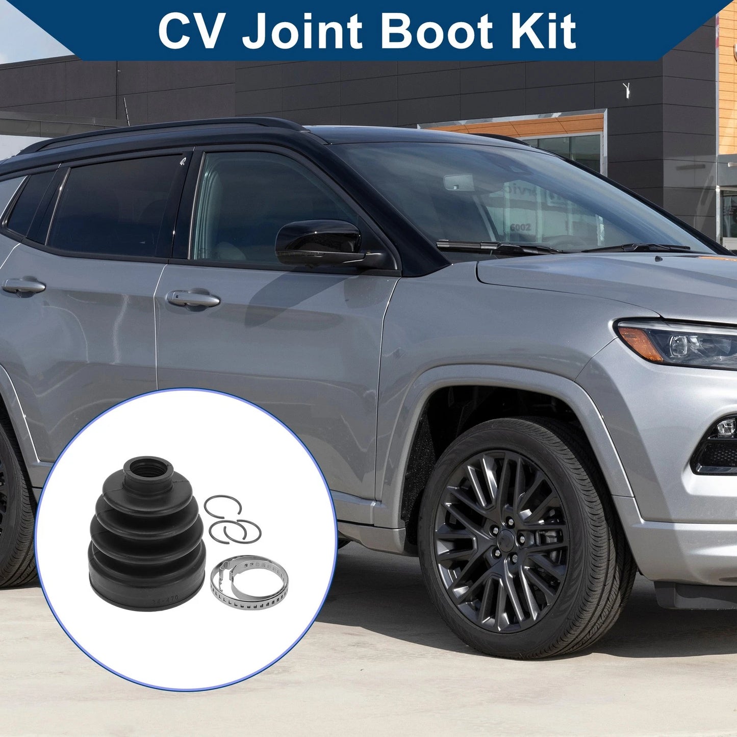 Inner CV Joint Boot Kit w/ Clamps for Jeep Compass (2008-2014)