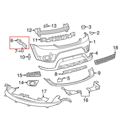 Right Front Bumper Bracket for Dodge Journey (2009-2020)