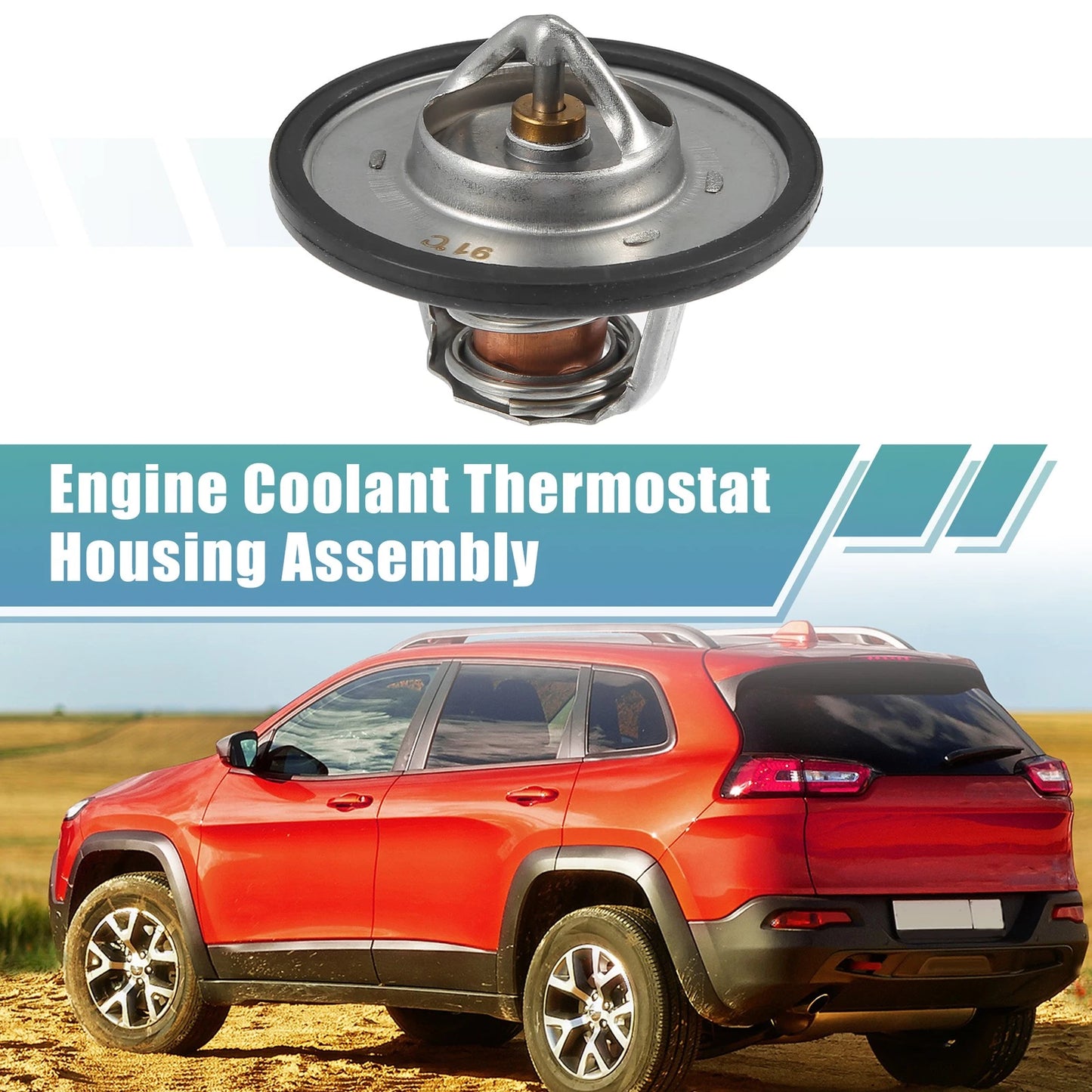 Engine Coolant Thermostat for Jeep Wrangler (1987-1995)