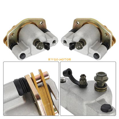 Front Left Right Brake Calipers & Pads for Polaris Predator 500 (2003–2007)