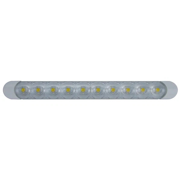LED Strip Light 12V 230mm x 24mm White Frame Waterproof IP66 Rating