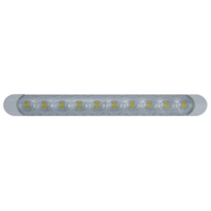 LED Strip Light 12V 230mm x 24mm White Frame Waterproof IP66 Rating
