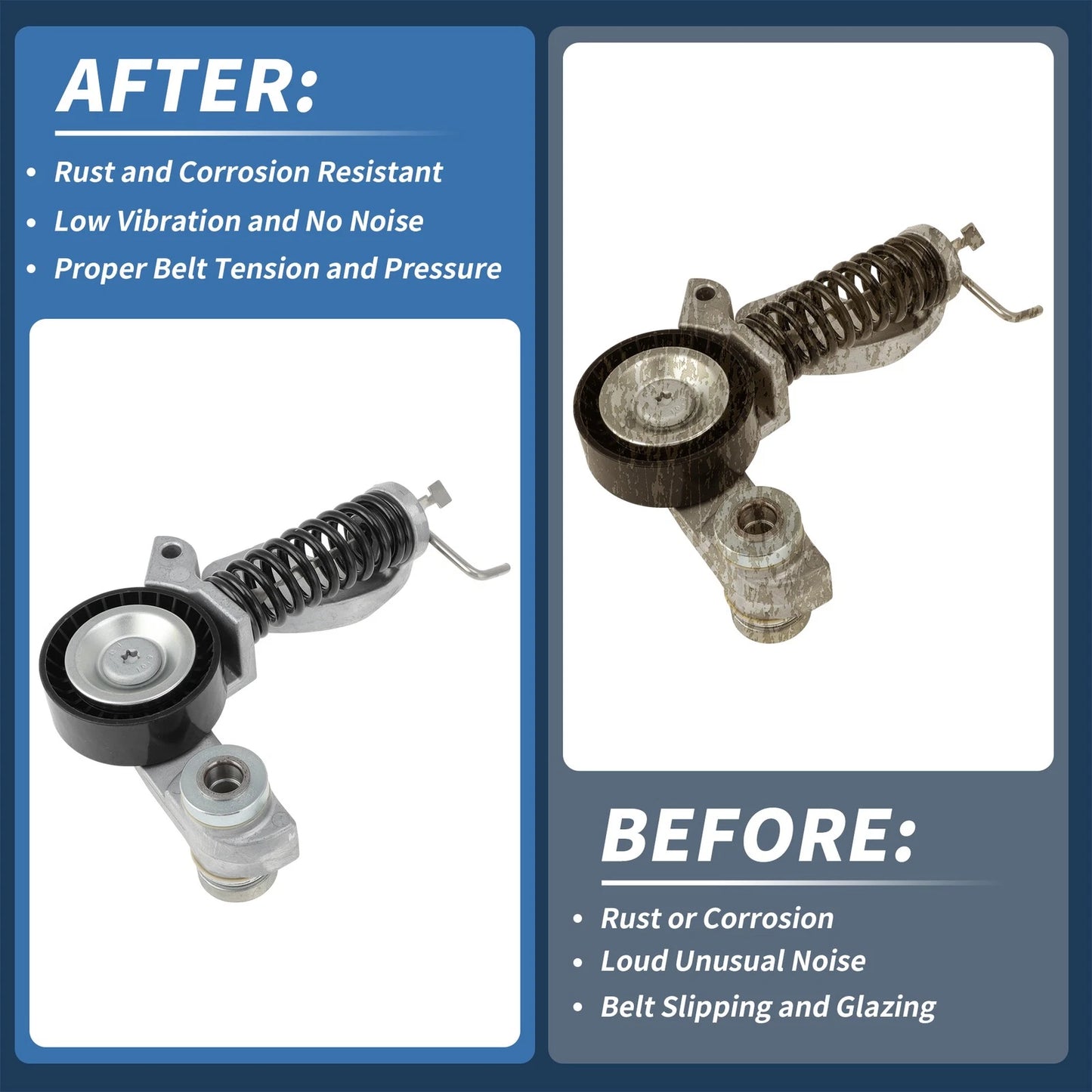 Belt Tensioner for Volvo V60 (2014-2022) Metal Plastic 1 x Pc