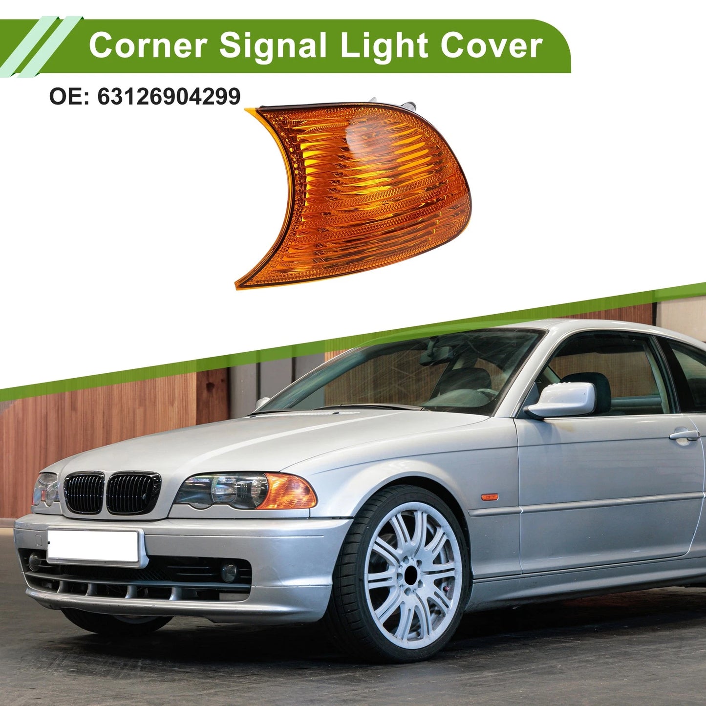 Left Corner Signal Light Cover for BMW 1999-2001 (99-01)