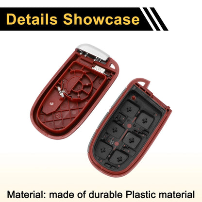 Key fob Shell Case for Dodge Charger (2018) Black Red