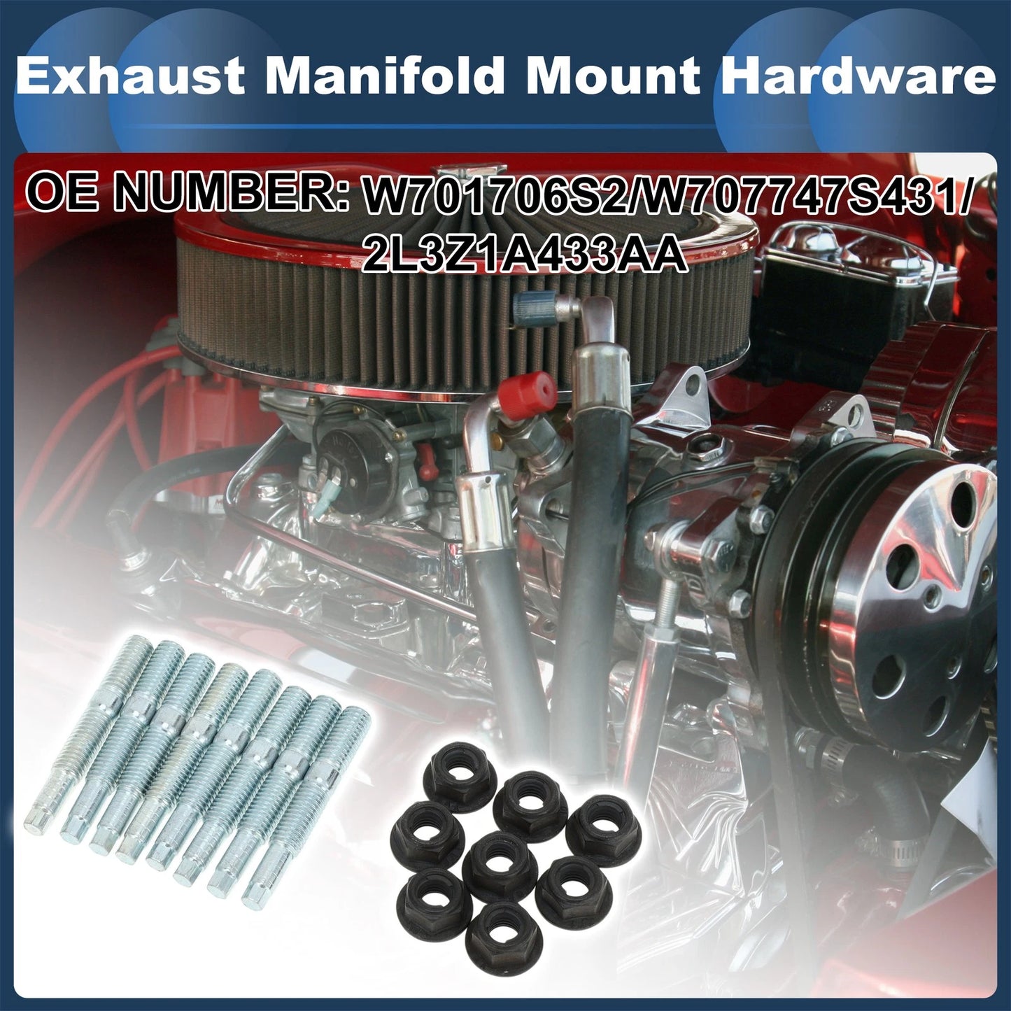 Exhaust Manifold Mount Hardware Bolt Kit for Ford Expedition