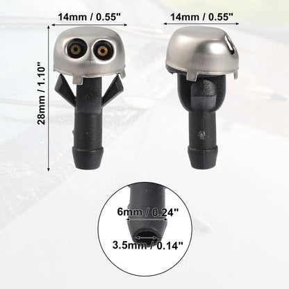 Windshield Wiper Washer Nozzle Spray Jet for Mercedes-Benz (1980-1989)