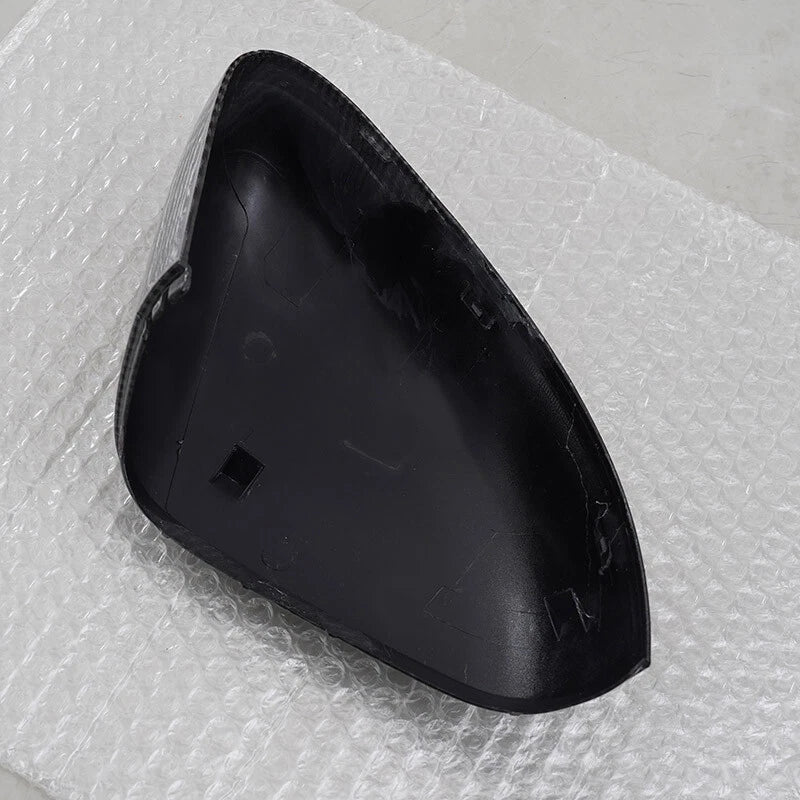 2 x Carbon Fiber Black Rearview Mirror Covers for Ford Fiesta (2018-2024)