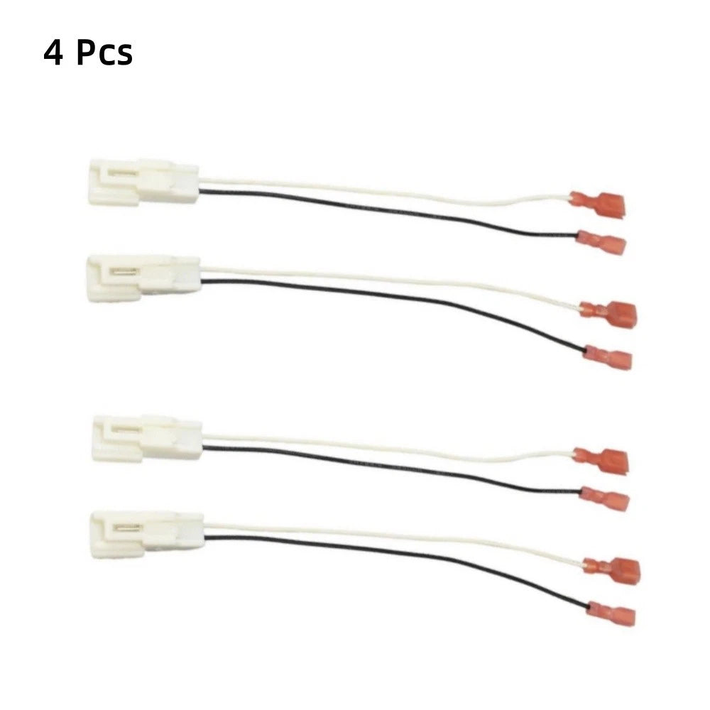 4 x Car Door Speaker Wire Harness Adaptor Cable for Kia Optima, Hyundai (2011-2015)