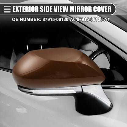 Right Side Mirror Cover for Toyota Camry 2.5L L4 (2018-2023) Brown