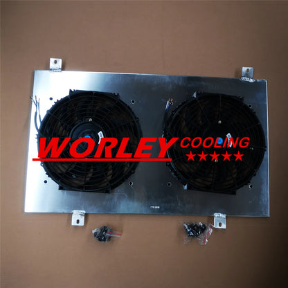 44mm Radiator & Shroud & Blue Hose for Nissan Patrol Y60 GQ (1988-1997)