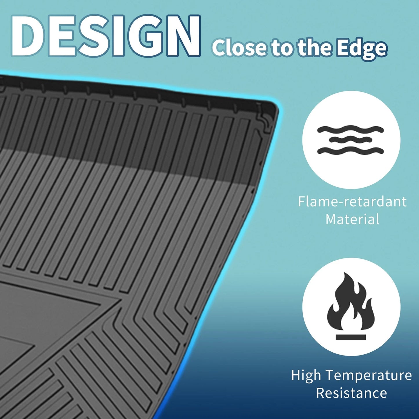 Flat Face Cargo Liner Rear Trunk Mat for Volvo S90 (2017-2019) 1 Pc