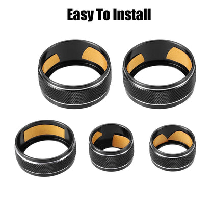 AC Switch Knob Cover  Black for Toyota Camry (2017)