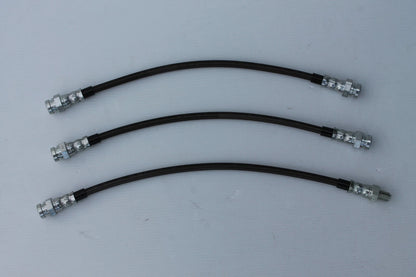 Braided Brake Hose Set (3) for Datsun 120Y