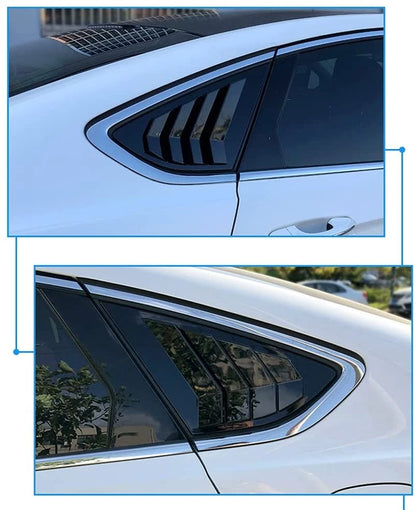 Rear Side Window Louvers Cover for Ford Fusion Mondeo (2013–2022)